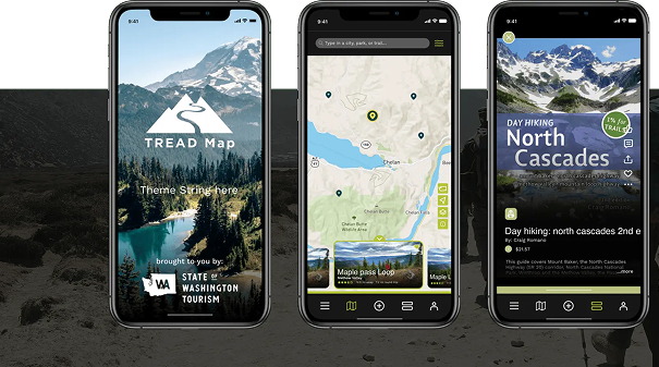 TREAD Map Platform on Laptop